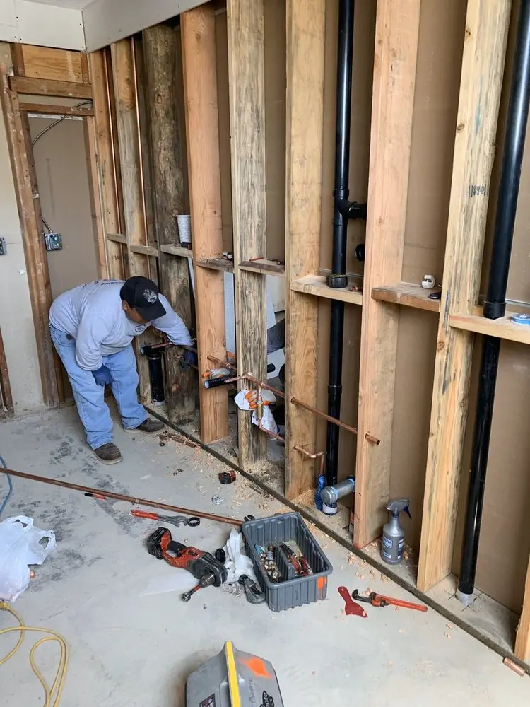 Commercial rough-in plumbing for Gas Line Repair in Lakes of Bridgewater